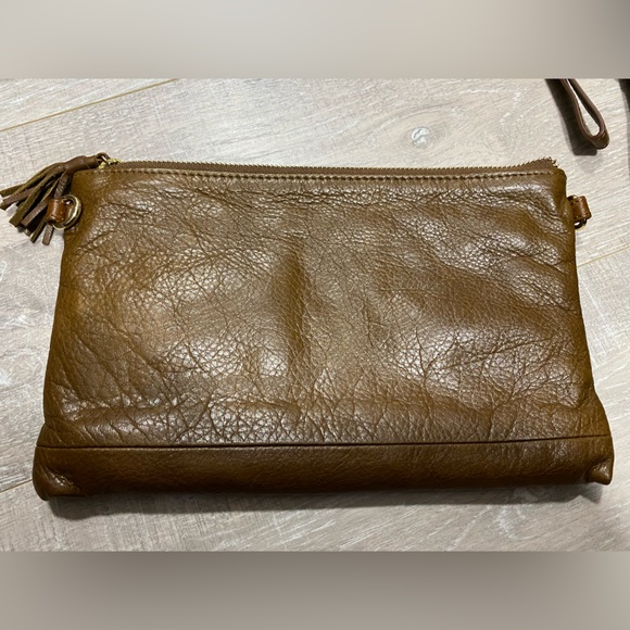 COPY - Lily Jade Crossbody Wristlet in Old English & Gold, Very Good Condition - Picture 6 of 8